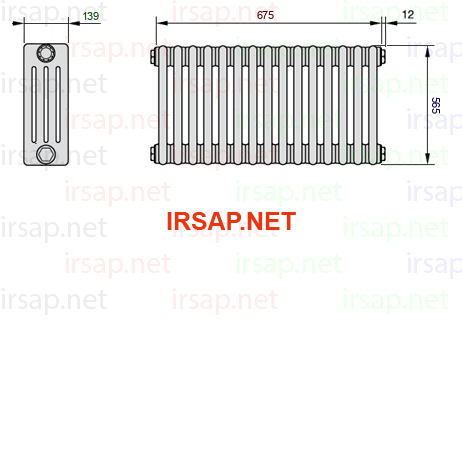 Радиатор IRSAP Tesi 40565/15 T23 CL 01